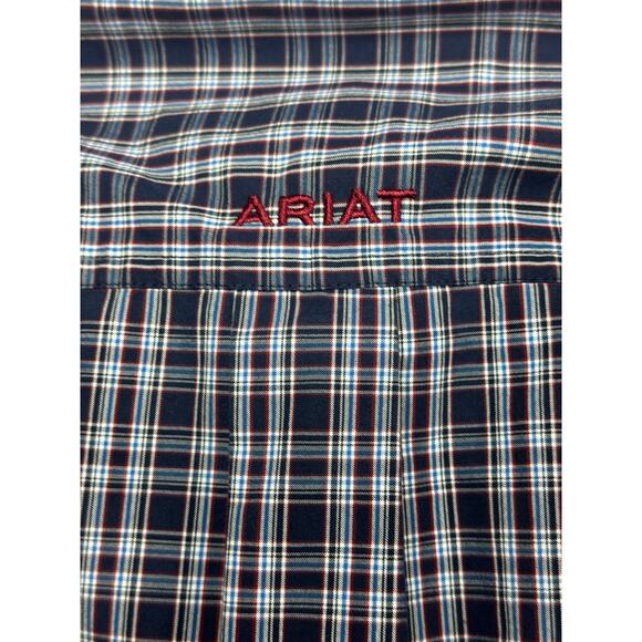 Ariat Pro Series Men's Long Sleeve Fitted Multicolor Plaid Button Up Shirt - XS - Picture 4 of 6